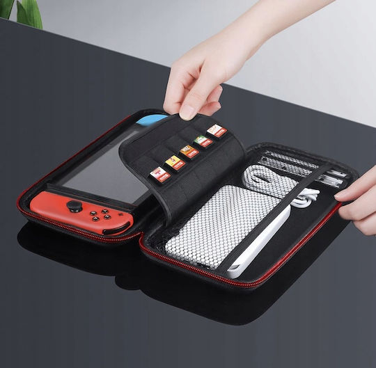 Защитен капак Console Zola Правоъгълен червен с цип 27 X 13,5 X 5,5 см черен