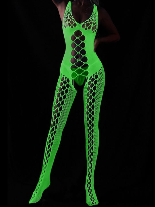 Bodystocking Light In Darkness Mesh Hole Universal Size