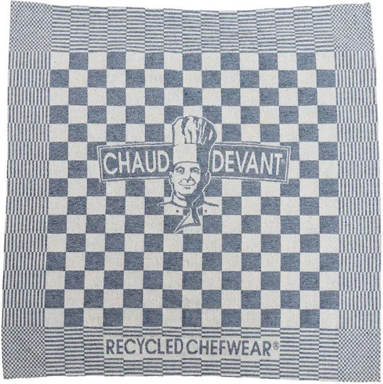 Chaud Devant Küchentuch aus 100% Baumwolle in Blau Farbe 65x65cm