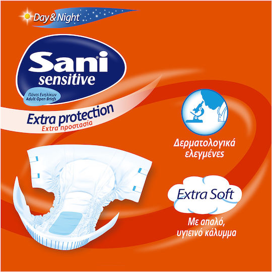 Sani Sensitive Think & Absorbent Πάνες Ακράτειας XLarge 4x10τμχ