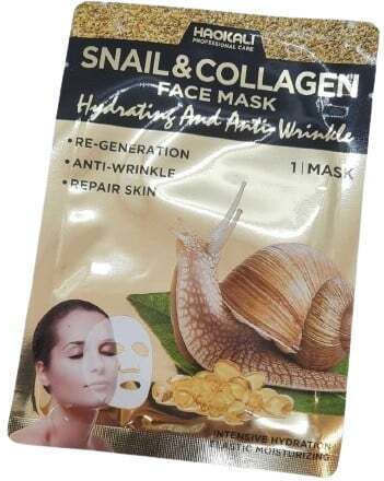 Wokali Snail Collagen Repairing Face Mask Snail Extract 30 Ml