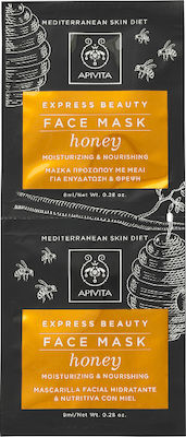 Express Beauty Hydrating & Nourishing Face Mask With Honey 2x8ml