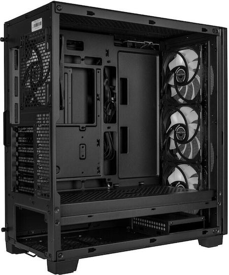 Phanteks XT Pro Ultra Геймърско бюро Midi Tower Компютърна кутия със страничен прозорец Черен