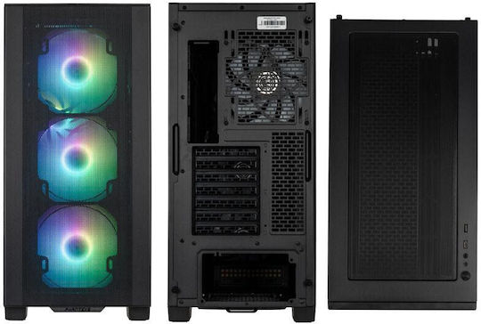 Phanteks XT Pro Ultra Геймърско бюро Midi Tower Компютърна кутия със страничен прозорец Черен