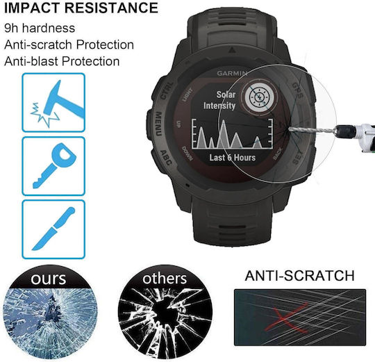 Garmin Instinct 0.26mm 2.5d 9h Tempered Glass Film Screen Protector