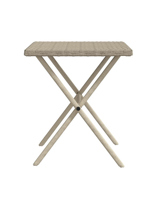Deckchair Rattan with Cushion Gray with Table 2pcs 199x55cm.