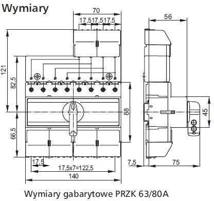 Spamel Strom Industrieller Typ PRZK4080-W02