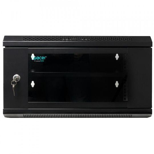 Spacer Montat pe perete Cabină Rack 6U 50x40cm Negru