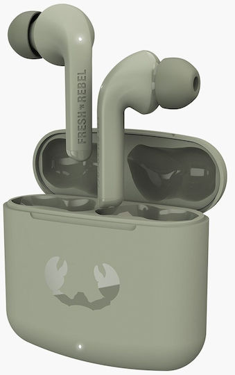 Fresh 'n Rebel Twins Fuse In ear Bluetooth хендсфри Слушалки с Кутийка за Зареждане Изсушено зелено
