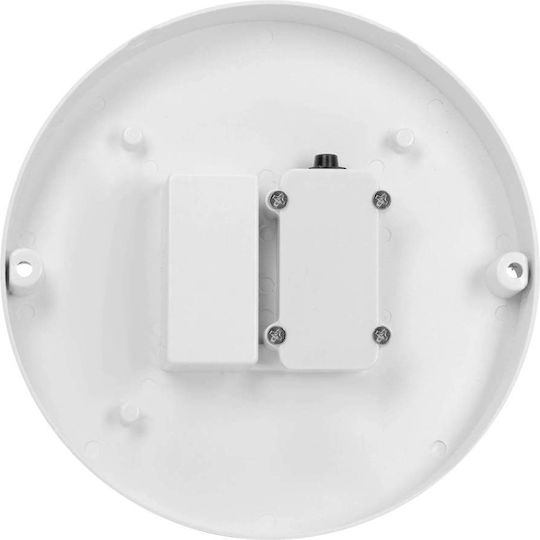 Adviti Επιτοίχια Εξωτερική Πλαφονιέρα LED IP65 12W με Φυσικό Λευκό Φως