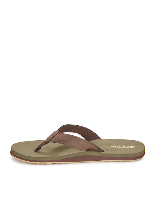 Herren Flip Flops Khaki