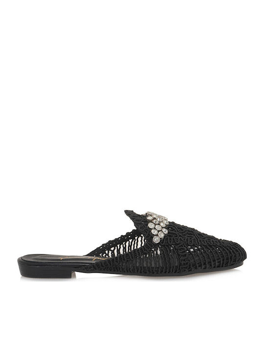Flat Mules σε Μαύρο Χρώμα