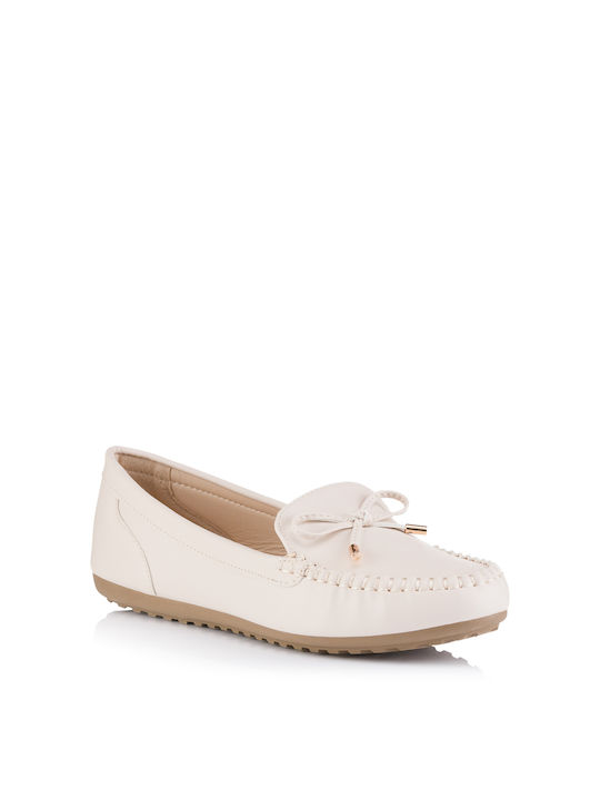 GoGo Shoes Women's Loafers in Beige Color