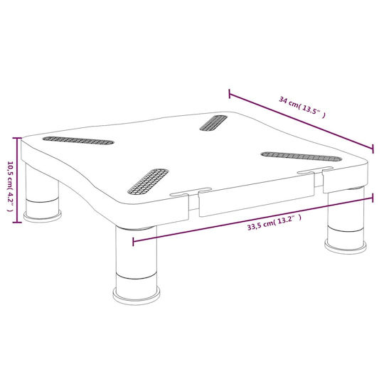 vidaXL Stand Desk Mounted Monitor (51721)