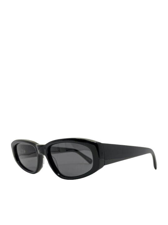 Chimi 09 Women's Sunglasses with Black Plastic Frame and Black Lens 09-BLACK-53