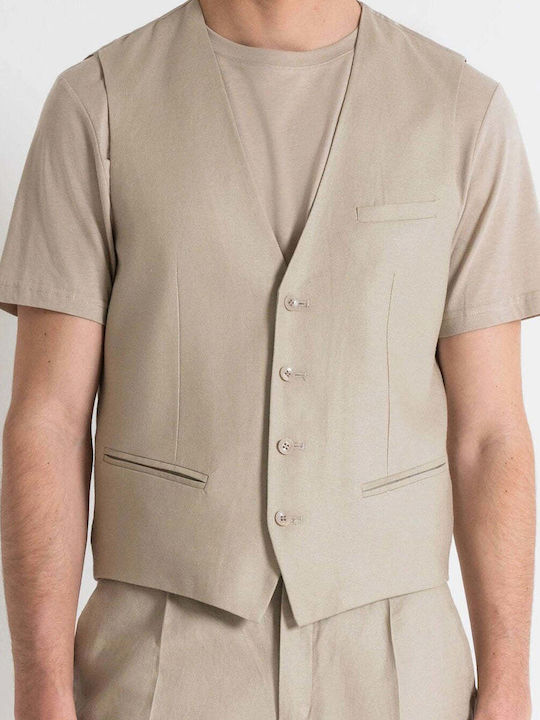 Kids Vest Beige