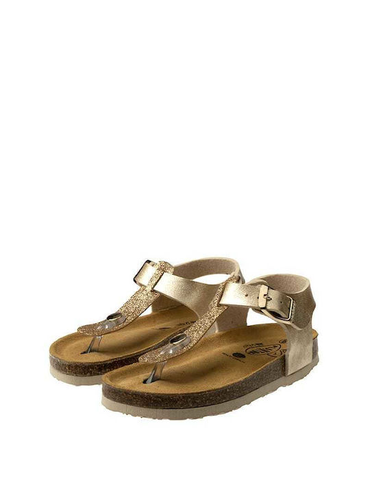 Plakton Kinder Sandalen Elfy Lumier Anatomisch Gold 131676