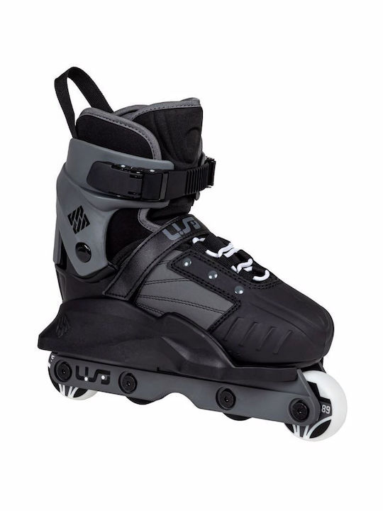 Usd Skate Transformer Inline Αυξομειούμενα Rollers Μαύρα Ενηλίκων/Παιδικά