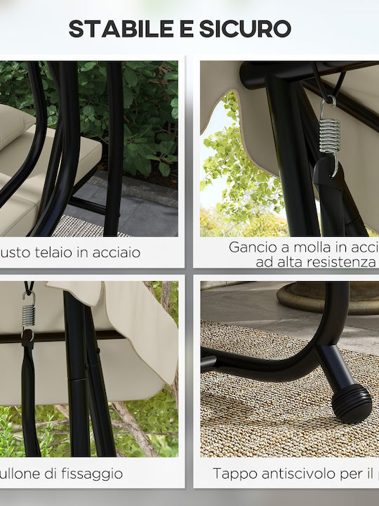 Metallic Swing Beige L195xW117xH175cm