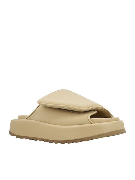 Γυναικεία Σανδάλια Flatforms Μπεζ