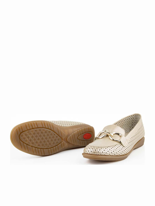 Anatomic Women's Leather Gold Slip-Ons