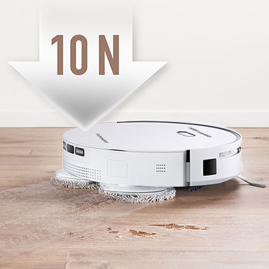 Rohnson Mamba Complete Robot Vacuum Cleaner with Laser Mapping & 6000Pa Suction Power White