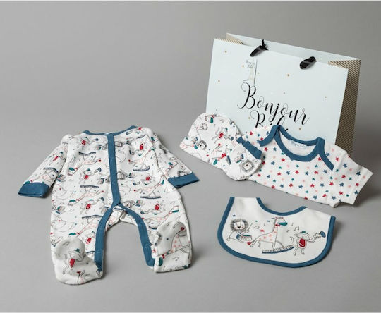 Bonjour Bebe Newborn Baby Clothes Gift Set 5 Pieces