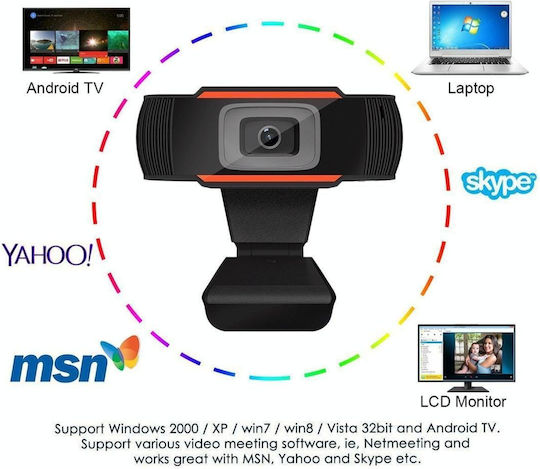 Web Camera HD 720p χωρίς Μικρόφωνο