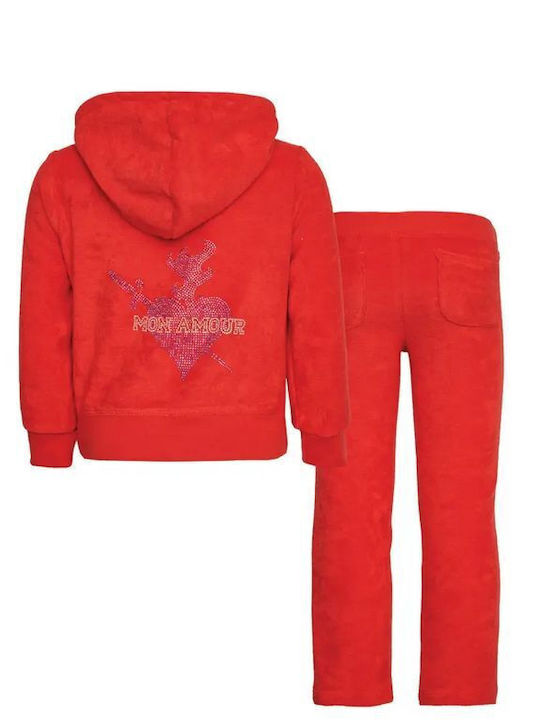 SugarFree Kinder Sweatpants Set - Jogginganzug Dark Coral 2Stück