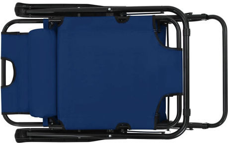 Folding Lounger Mar Ξαπλώστρα-Πολυθρόνα Παραλίας Μπλε 153x60x78εκ.