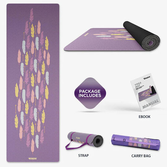 RDX Στρώμα Γυμναστικής Yoga Μωβ