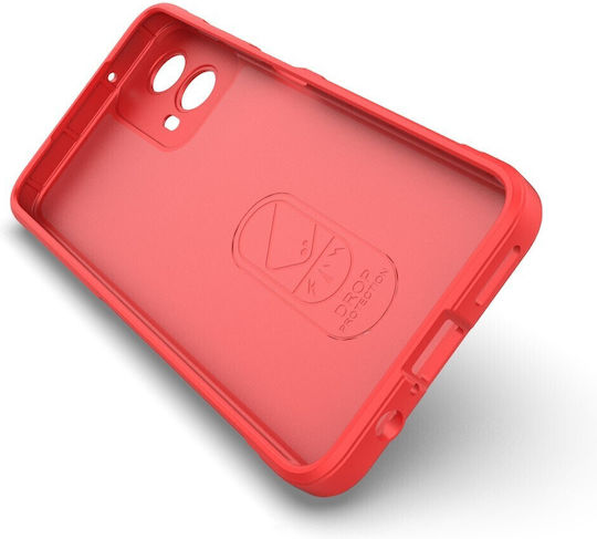 Magic Shield Back Cover Σιλικόνης Κόκκινο (Motorola Moto G34 5G)