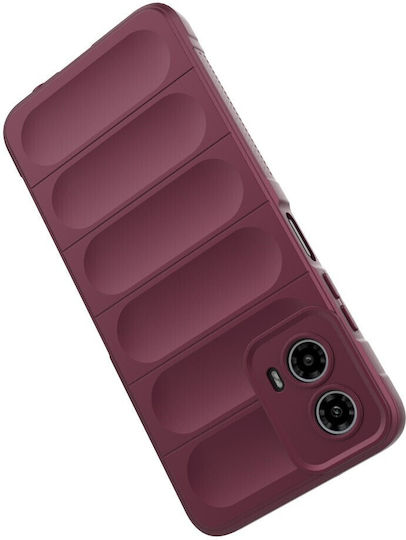 Magic Shield Back Cover Σιλικόνης Μπορντό (Motorola Moto G34 5G)