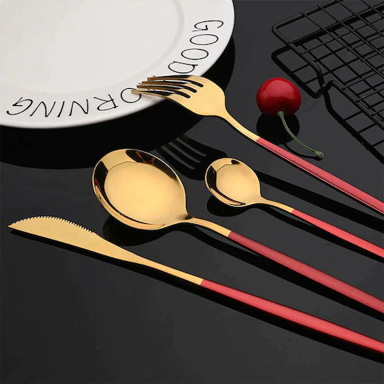 Set de Tacâmuri Inoxidabil Negre 24buc