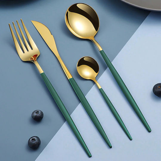 Set de Tacâmuri Inoxidabil Negre 24buc