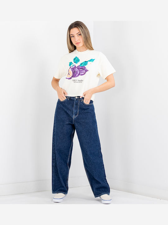 Food Your Mind Raegan Γυναικείο T-shirt Λευκό