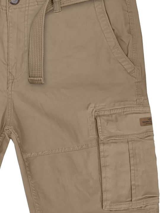 Double Men's Shorts Cargo Beige