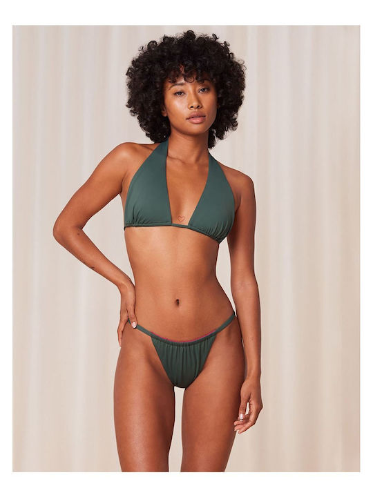 Triangle Bikini Top Smoky Green