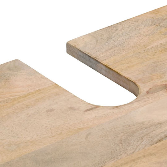 vidaXL Schrank Waschtisch mit Waschbecken L62xB33xH58cm Coffee