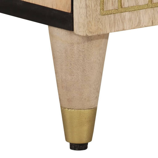 vidaXL Schrank Waschtisch mit Waschbecken L62xB33xH58cm Coffee