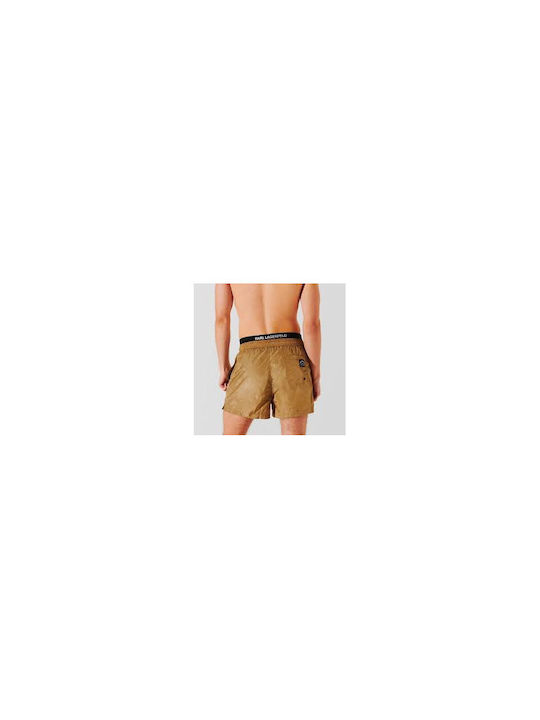 Karl Lagerfeld Herren Badebekleidung Shorts Beige-brown