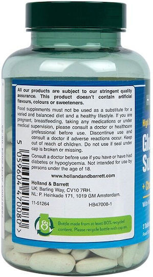 Holland & Barrett Sulfat de Glucozamină + Condroitină 120 Comprimate