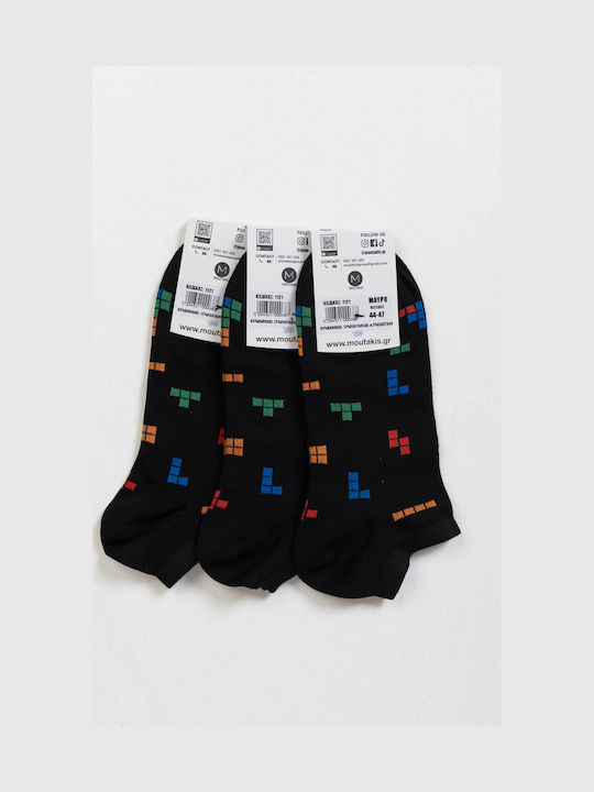 Sock Ing Дамски Чорапи с Дизайн Black 3Пакет Sock Ing Дамски Чорапи с Дизайн Black 3Пакет