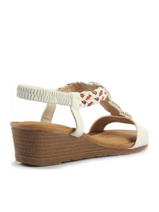 Platforme dama Anatomic Alb