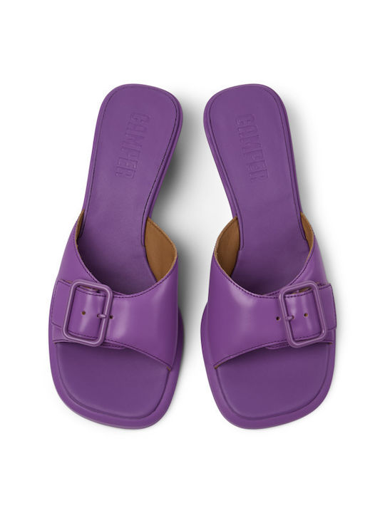 Camper Leather Women's Sandals Dina Purple