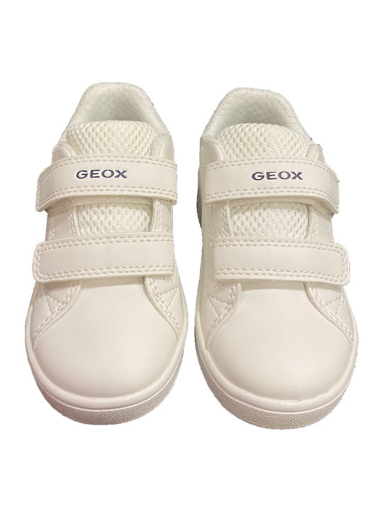 B Eclyper Παιδικά Sneakers Ανατομικά με Σκρατς Λευκά