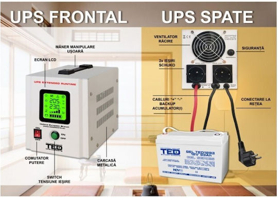 TED Electric UPS 900VA 500W