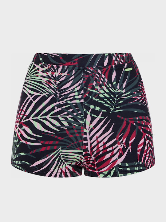Protest Prtbetsy Hipster Surf High Waist Aop Σετ Γυναικειο Μαγιο Μαυρο Ροζ