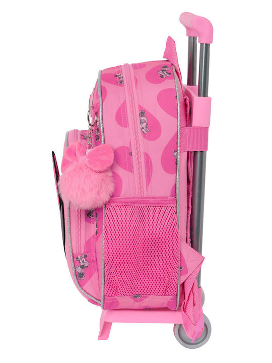 Minnie Mouse School Bag Trolley Elementary, Elementary in Pink color