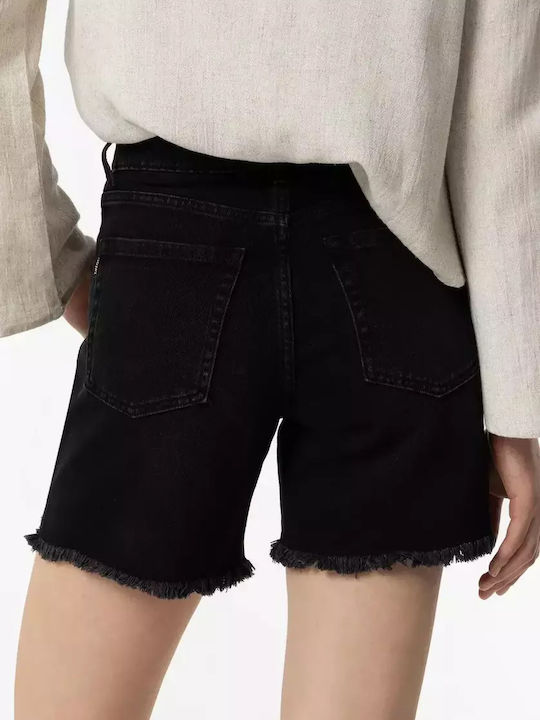 Damen Bermuda Jean Black